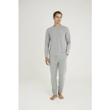 LYYN 9222 Erkek O.yaka Pijama Takım