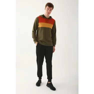 LYYN Arnetta Ar2785-s Erkek Uzun Kol Kapüşonlu Pijama Takımı