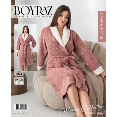 LYYN Boyraz 0044 Kadın Sharpi Welsolf Sabahlık