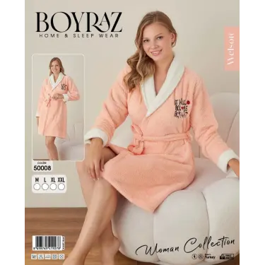 LYYN Boyraz 50008 Kadın Welsolf Sabahlık