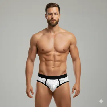 LYYN Erkek Beyaz File Slip İç Giyim