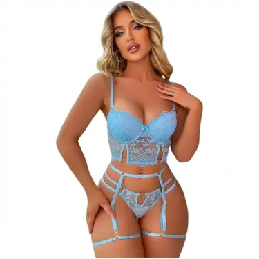 LYYN For Dreams 8406 Seksi Siyah Büstiyerli Takım