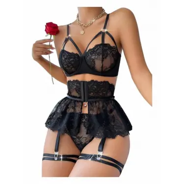 LYYN For Dreams 8493 Dantelli Jartiyer Takım