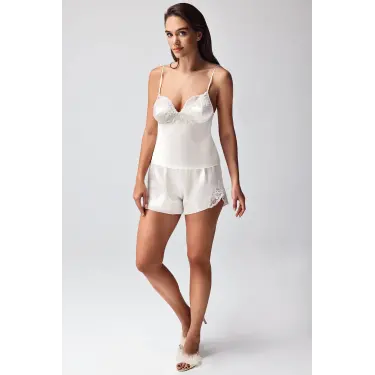 LYYN Freshness 9950-şt Saten Askılıı Şort Takımı