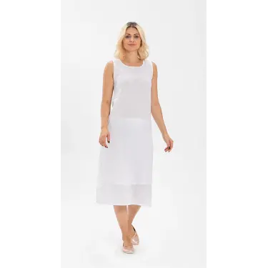 LYYN İmer 3164 Kalın Askı Uzun Viskon Elbise Kombinezon