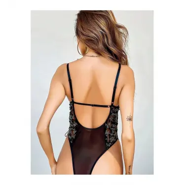 LYYN Nıghtlıght 3586 Kadın Çiçek Desenli Fantazi Mayokini