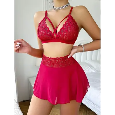 LYYN Nightlight 3720 Dantel Detay Mini Etekli Takım