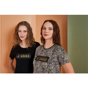 LYYN Pjs 27036 Kadın Kısa Kol Pijama Takımı