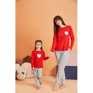 LYYN Pjs 28062 Kadın Patlı Pijama Takım