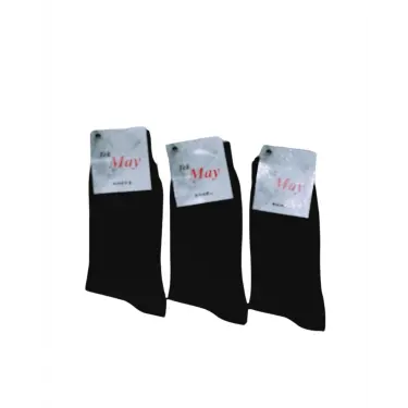 LYYN Ucuz Erkek Çorabı Siyah 12 Adet