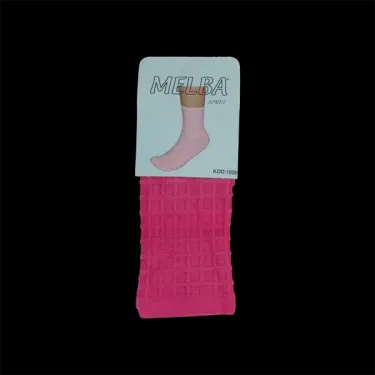 Melba Kareli Polymid Soket Çorap