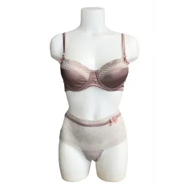 Night Flight Kurdele Süslemeli Desteksiz sütyen Takımı 2154