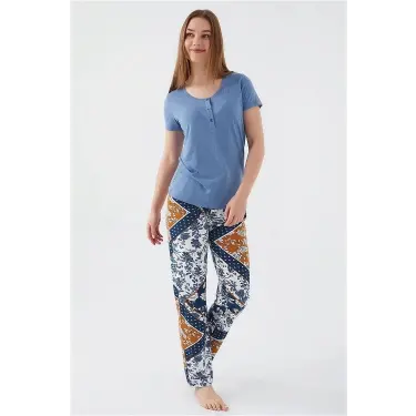 Pierre Cardin 8507-s Kadın Kısa Kol Pijama Takımı