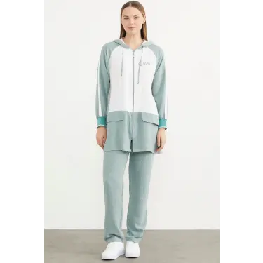 Sementa 76318 Fermuarlı Tunik Krep Takım