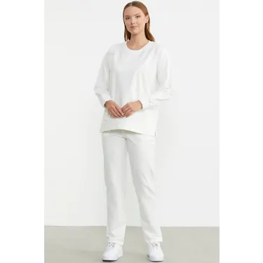 Sementa 76380 Taş Detaylı Sıfır Yaka  Eşofman Takım