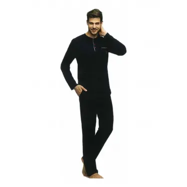 Us Polo 17384 Erkek  Uzun Kol Pijama Takımı