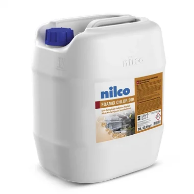 NİLCO FOAMİX CHLOR 200 Köpüklü Alkali Klorlu Sanitasyon Ürünü 20L /22.8KG Adet