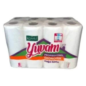 KOMİLİ YUVAM PRO. KAĞIT HAVLU 8Lİ 10,8Metre 8*3=24 Rulo