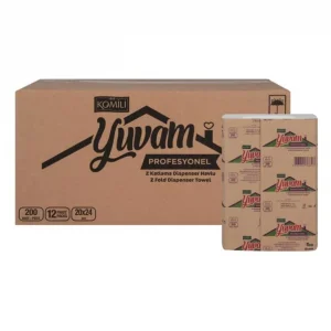 KOMİLİ YUVAM PRO. Z KATLI HAVLU 200Yaprak*12 paket