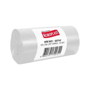 KOROPLAST EKO.END.MİNİ ŞEFFAF ÇÖP POŞETİ 40*50 CM