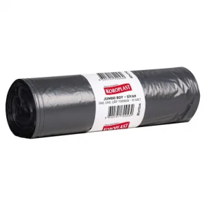 KOROPLAST ENDÜSTRİYEL JUMBO SİYAH ÇÖP POŞETİ 80*110 CM 400 GR