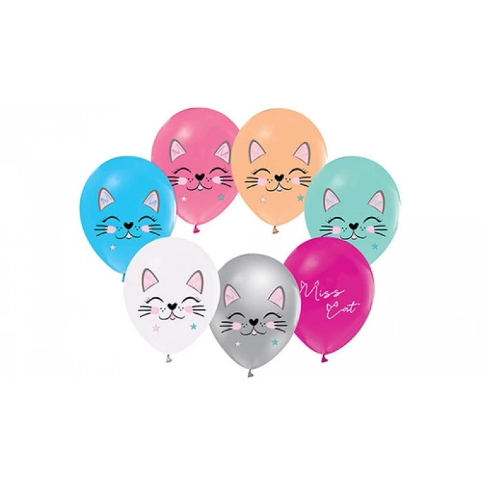 BLE 4+1 MISS CAT BASKILI 12 BALON 8Lİ