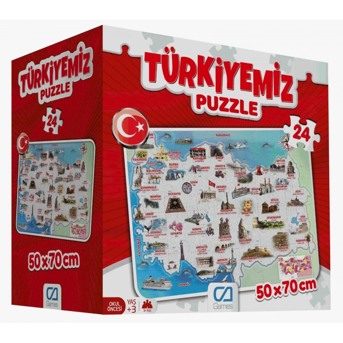 CA GAMES TÜRKİYEMİZ YER PUZZLE CA.5079