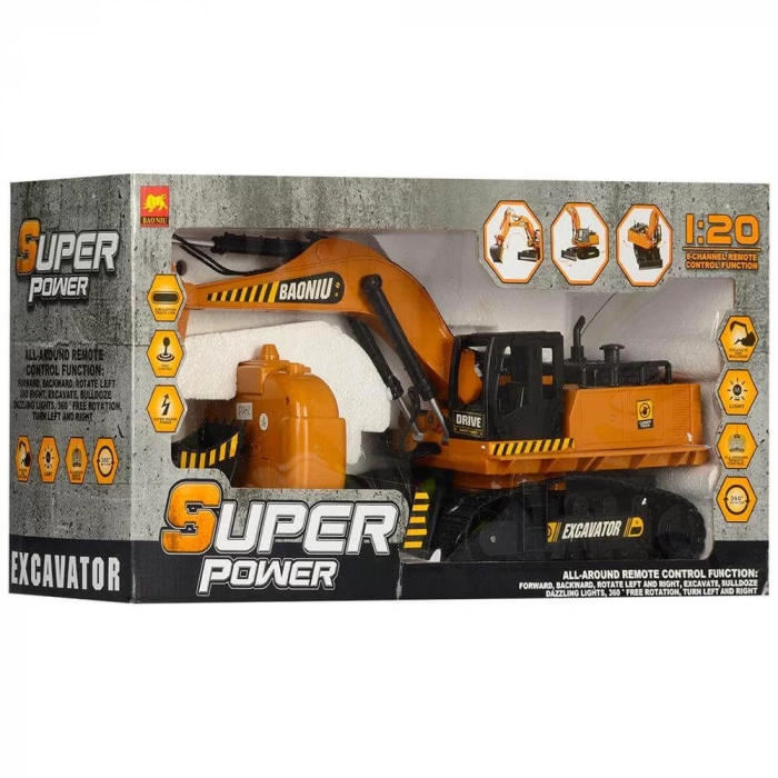 GEPETTOYS 9201 2.4G UK ŞARJLI EXCAVATOR