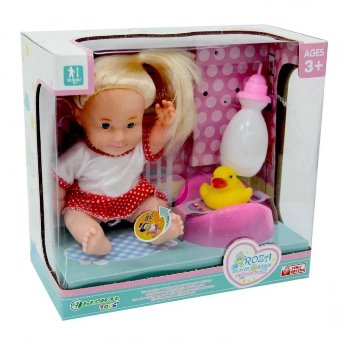 GLOBAL GL100637 23 CM ROZA ALTINI ISLATAN BEBEK