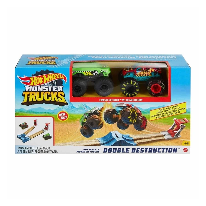 HOT WHEELS MONSTER TRUCKS ÇİFTE ÇARPIŞMA OYUN SETİ