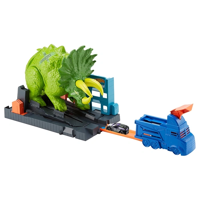 HOT WHEELS TRICERATOPS SALDIRISI OYUN SETİ 1