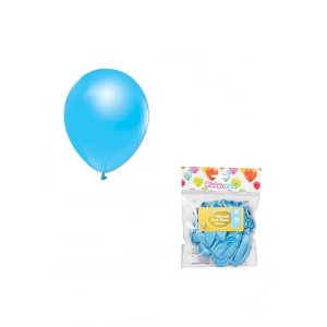 BALONEVİ 12 METALİK AÇIK MAVİ  BALON 12Lİ