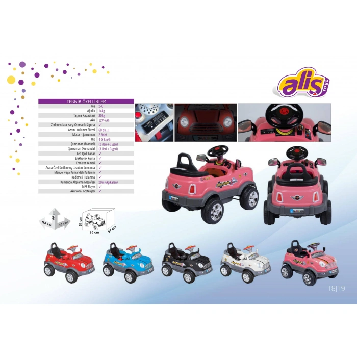 ALİŞ 206-TK KUMANDALI TURBO MİNİ COUPE