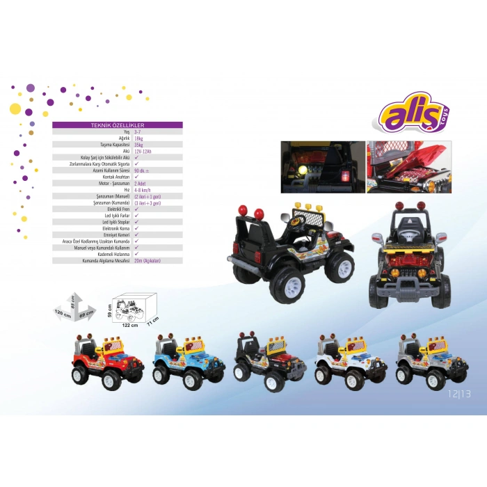 ALİŞ 502-TK KUMANDALI TURBO JEEP