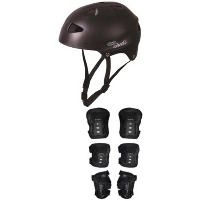COOL WHEELS KASK DİZLİK DİRSEKLİK AVUÇ İÇİ SET
