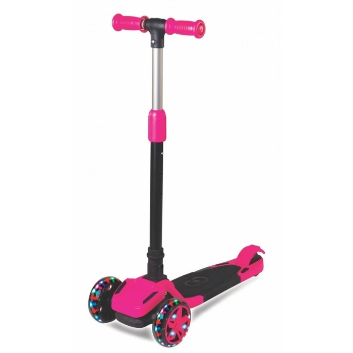 COOL WHEELS TULPAR IŞIKLI KATLANIR SCOOTER PEMBE