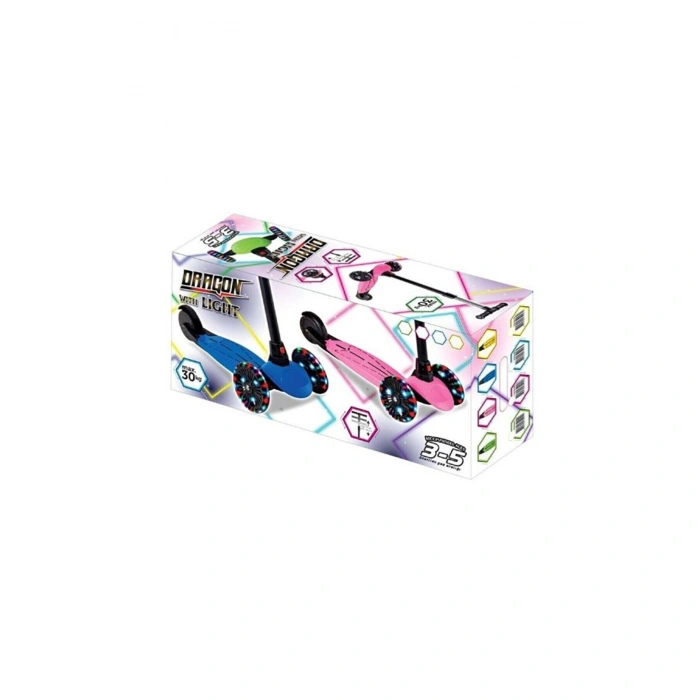 DRAGON IŞIKLI SCOOTER PEMBE