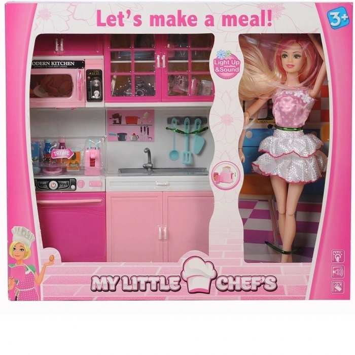 KAYYUM 2012 MY LİTTLE CHEF & BEBEKLİ MUTFAK SETİ 2 Lİ