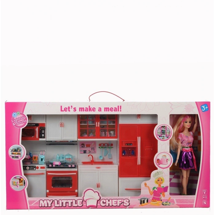 KAYYUM 2014 MY LİTTLE CHEF & BEBEKLİ MUTFAK SETİ 4 LÜ