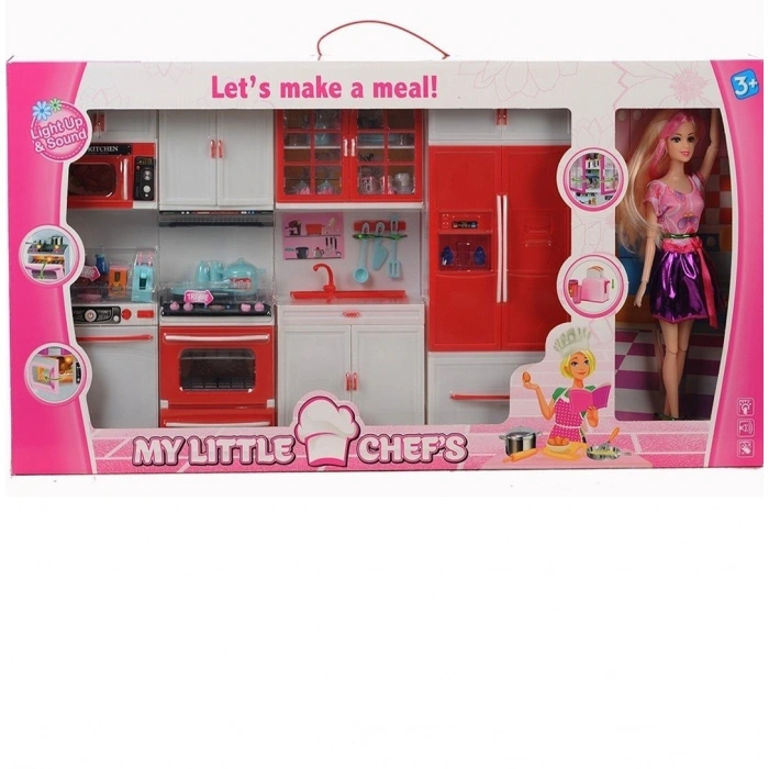 KAYYUM 2014 MY LİTTLE CHEF & BEBEKLİ MUTFAK SETİ 4 LÜ