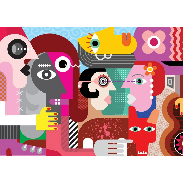 KS PUZZLE 1000 STRANGE PEOPLE AND DİRTY DOG