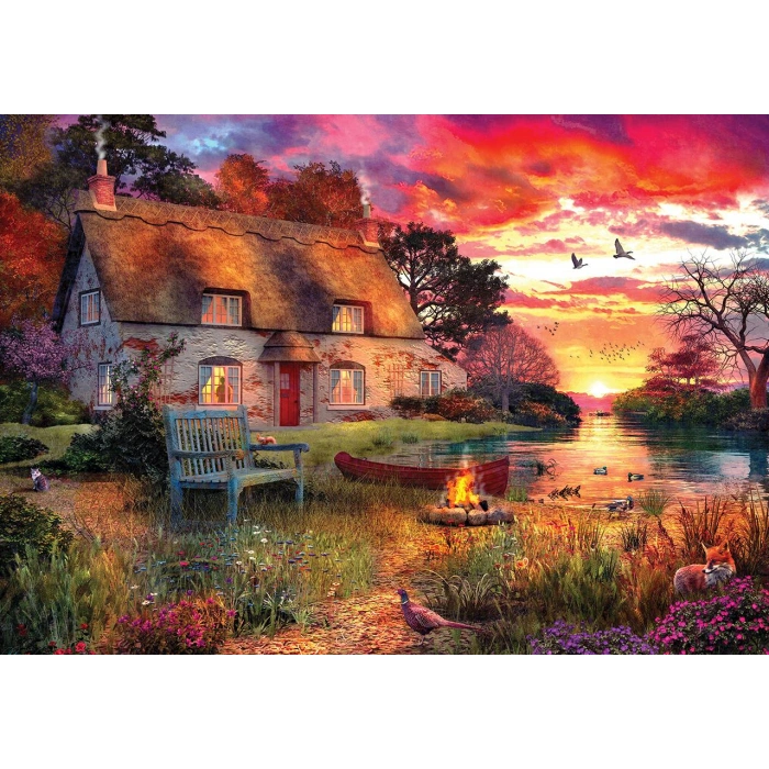 KS PUZZLE 4000 SUNSET COTTAGE