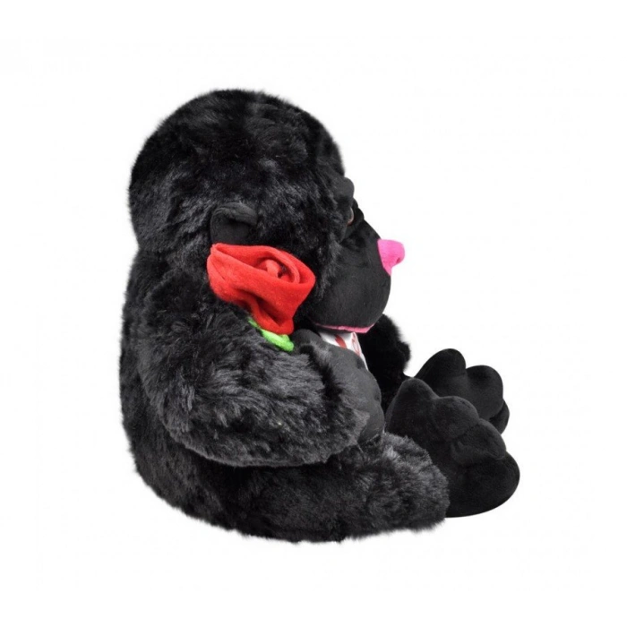 SELAY ÇİÇEKLİ GORİL 28 CM SİYAH