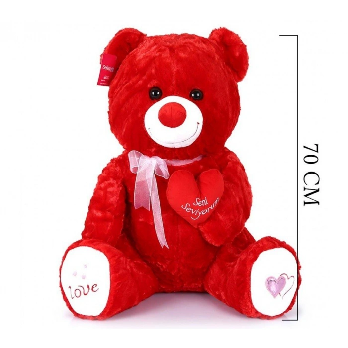 SLY 1054 TIKIL AYI 70 CM KIRMIZI