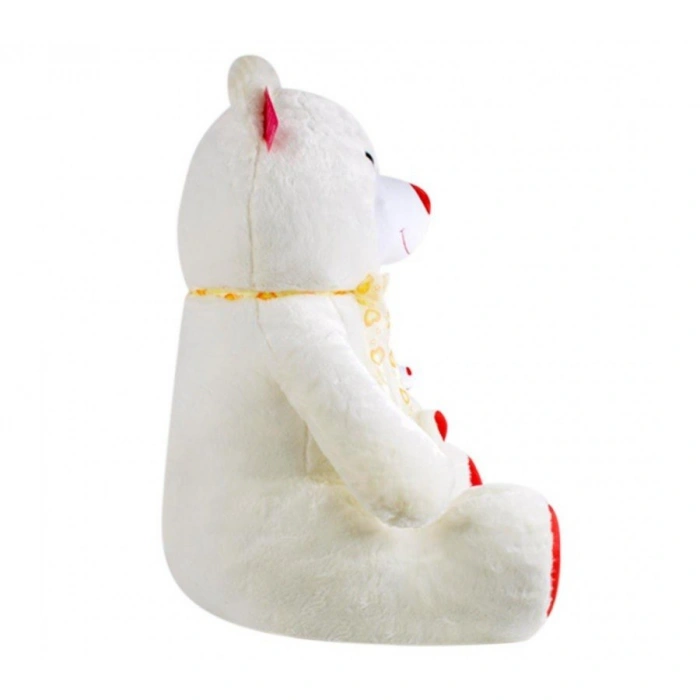 SLY GÜLEN YAVRULU AYI 95 CM EKRU