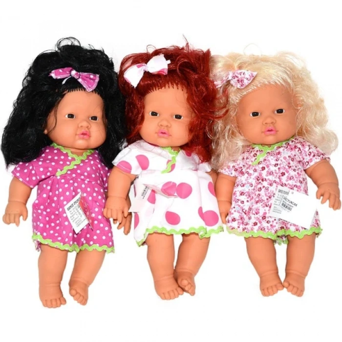 GAMZE 30 CM 4 NOLU SAÇLI BEBEK