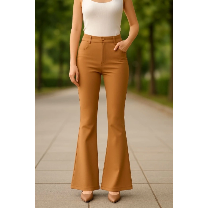 Atlas palazzo pantolon kamel