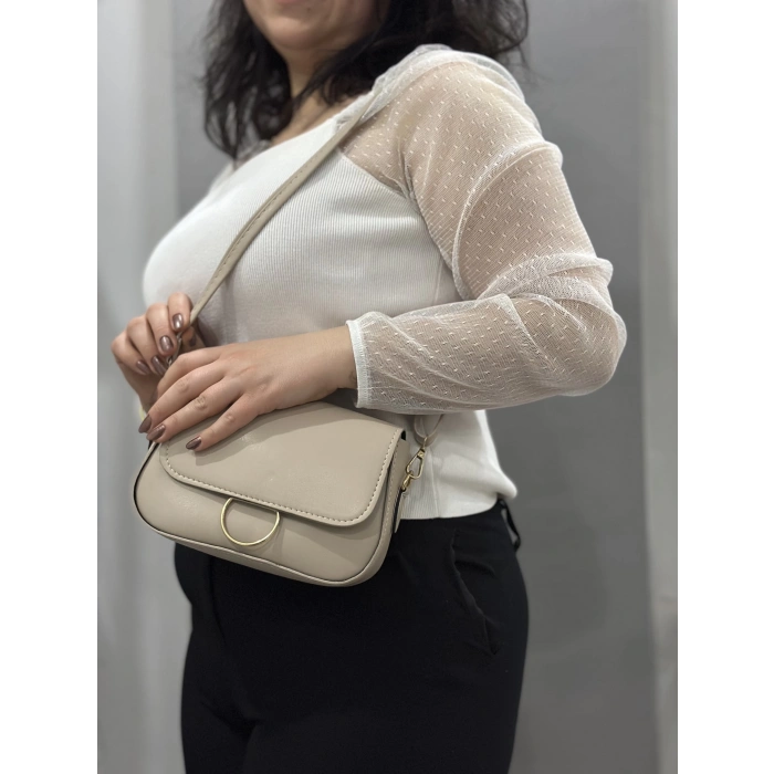 Bej cilt mossi çanta