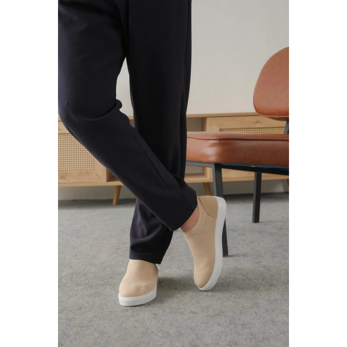 KB-106 Kuback Bej Triko Günlük Erkek Ayakkabı