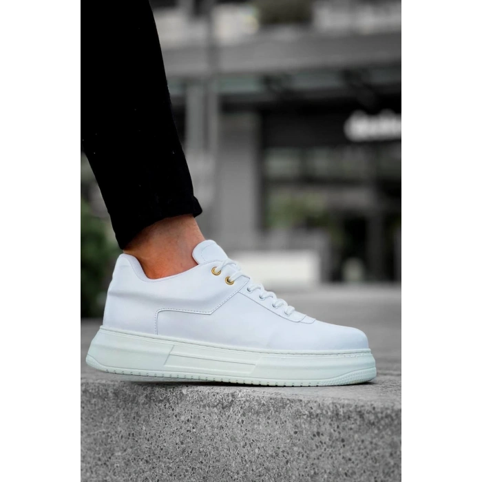 KB-X20 Kuback Beyaz Cilt Günlük Erkek Ayakkabı